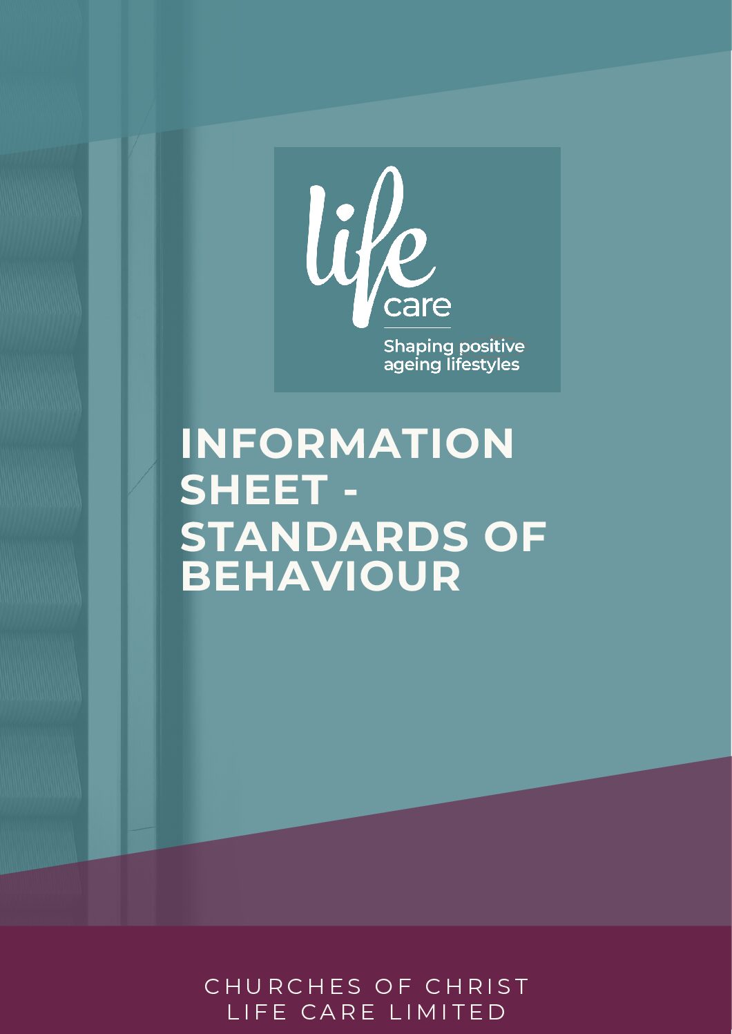 Standards of Behaviour Information Sheet